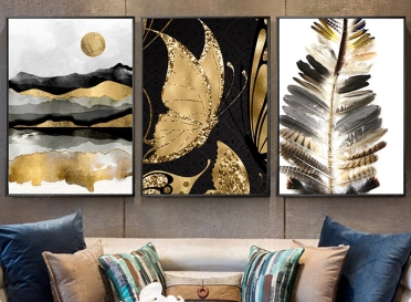 تابلوه زجاج - 3 قطع - 120×60