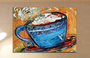 فن رسم فنجان قهوة