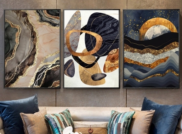 تابلوه زجاج - 3 قطع - 120×60
