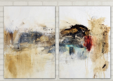 تابلوه مودرن - فن رسم - 2 قطعة - 100*70