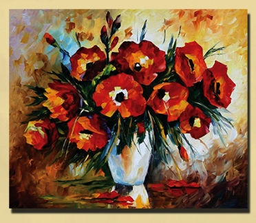 تابلوه مودرن- فازة زهور - 60*50