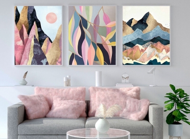تابلوه زجاج - 3 قطع - 120×60