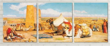  تابلوه مودرن - بدوي -3 قطع - 100*40