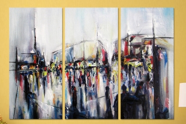 تابلوه مودرن - فن رسم - 3 قطع - 100*70