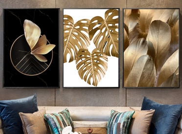 تابلوه زجاج - 3 قطع - 120×60
