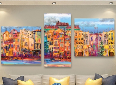 تابلوه مودرن- كانفس- مدينة - 160*85